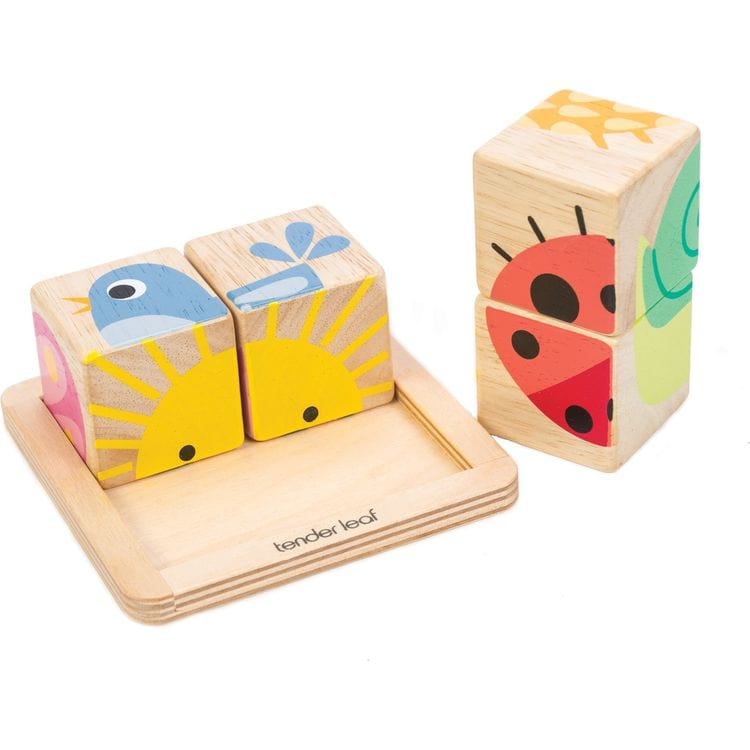 Tender Leaf Toys - Infant Blocks Collection of Wood Toys - Preschool