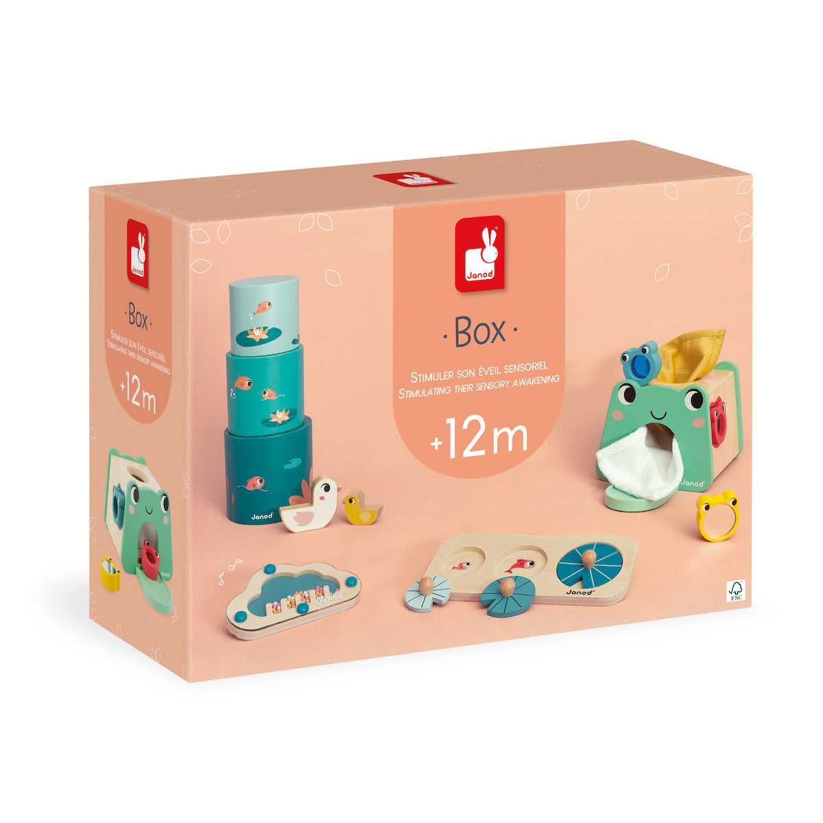 Janod - Janod Developmental Activity Box - 12 Months - Infants