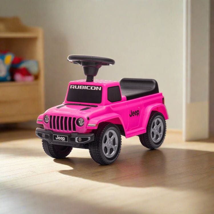 Freddo - Jeep Rubicon Foot to Floor Ride On - Pink - Outdoor
