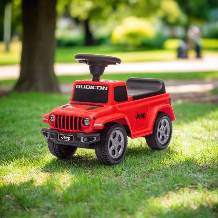 Freddo - Jeep Rubicon Foot to Floor Ride On - Red - Outdoor