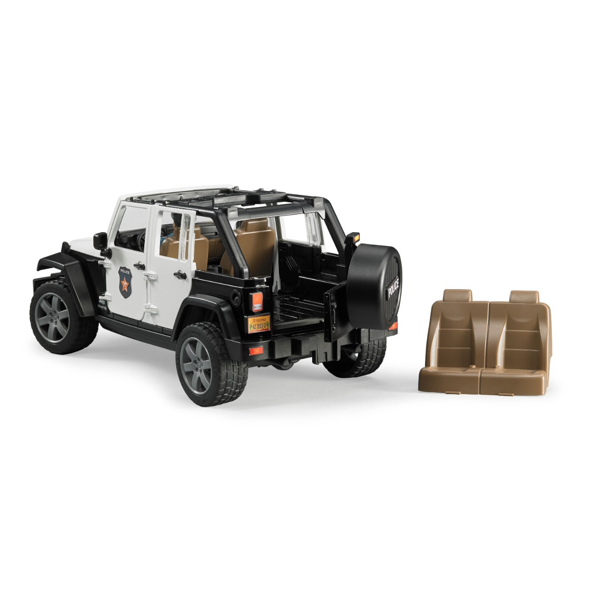 Bruder - Jeep Rubicon Police Car & Policeman Figure - Vehicles