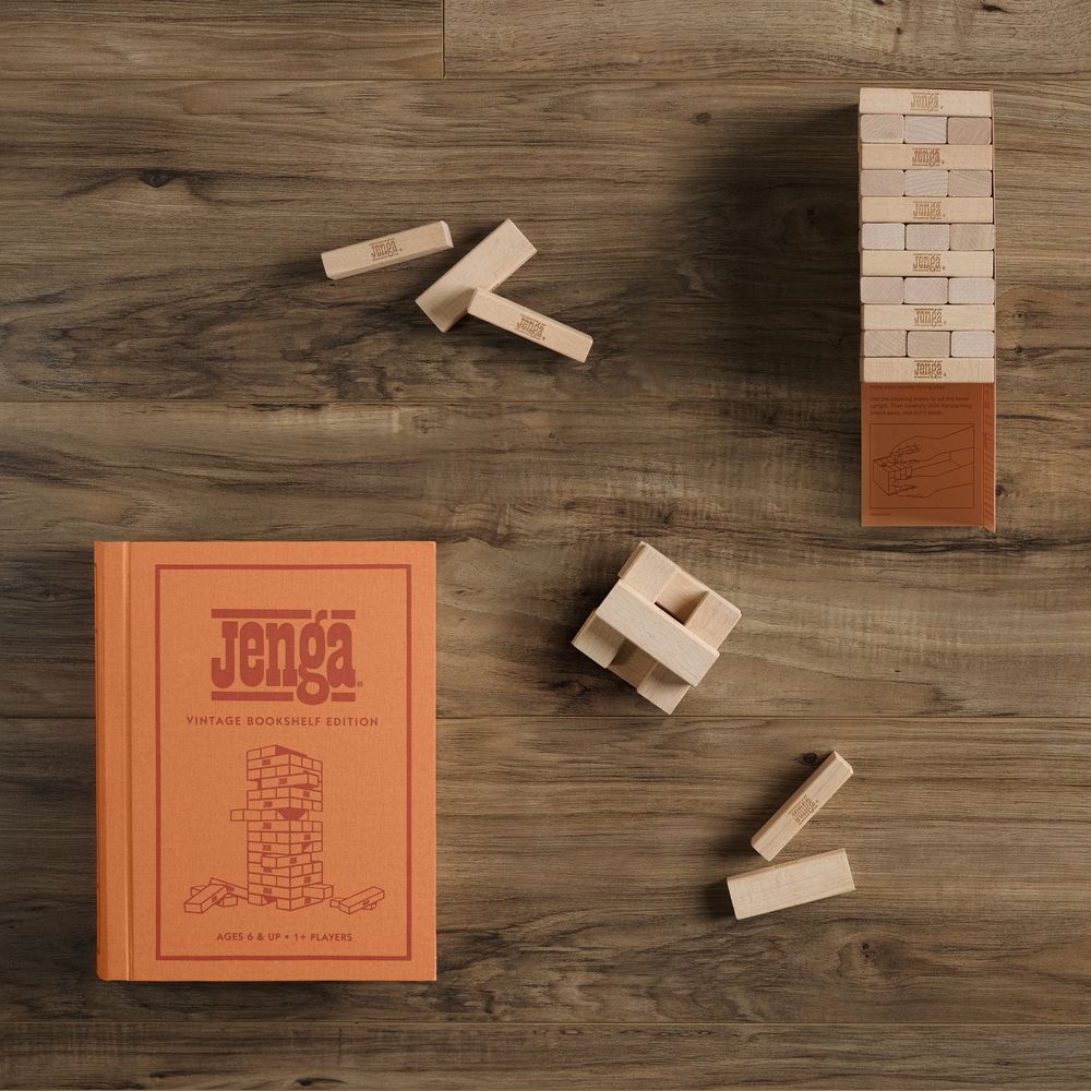 WS Game Company - Jenga Vintage Bookshelf Edition - Games