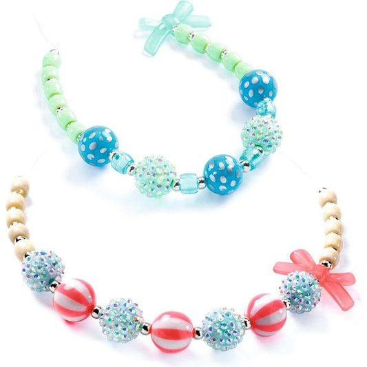Djeco - Jewelry Making Bubble Beads - Silver - Creativity