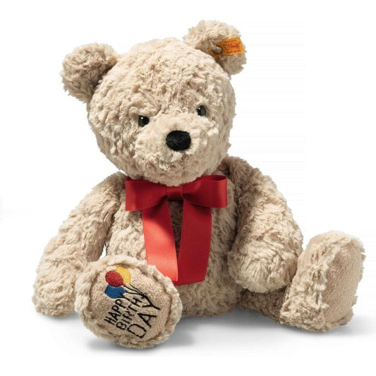 Steiff North America, Inc. - Jimmy “Happy Birthday” Teddy Bear with Bow - Plush