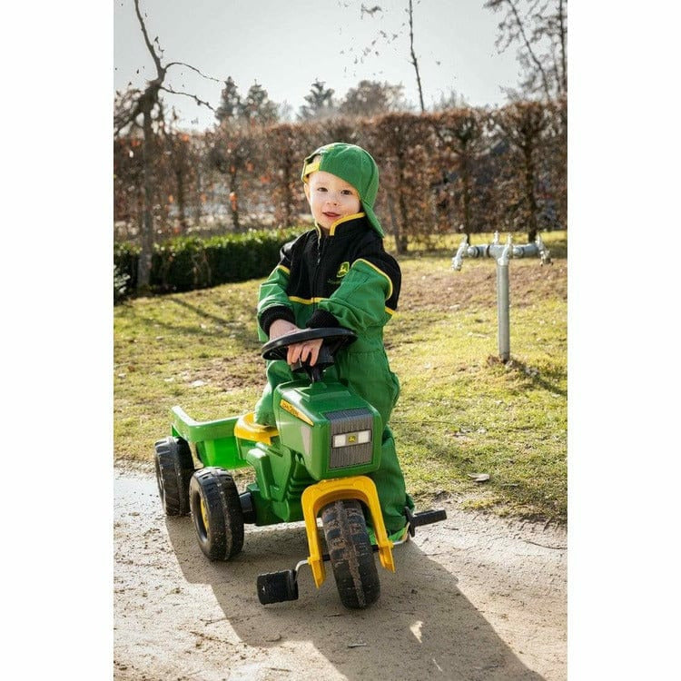 John Deere - John Deere 3-Wheel Pedal Tractor with Trailer - Preschool