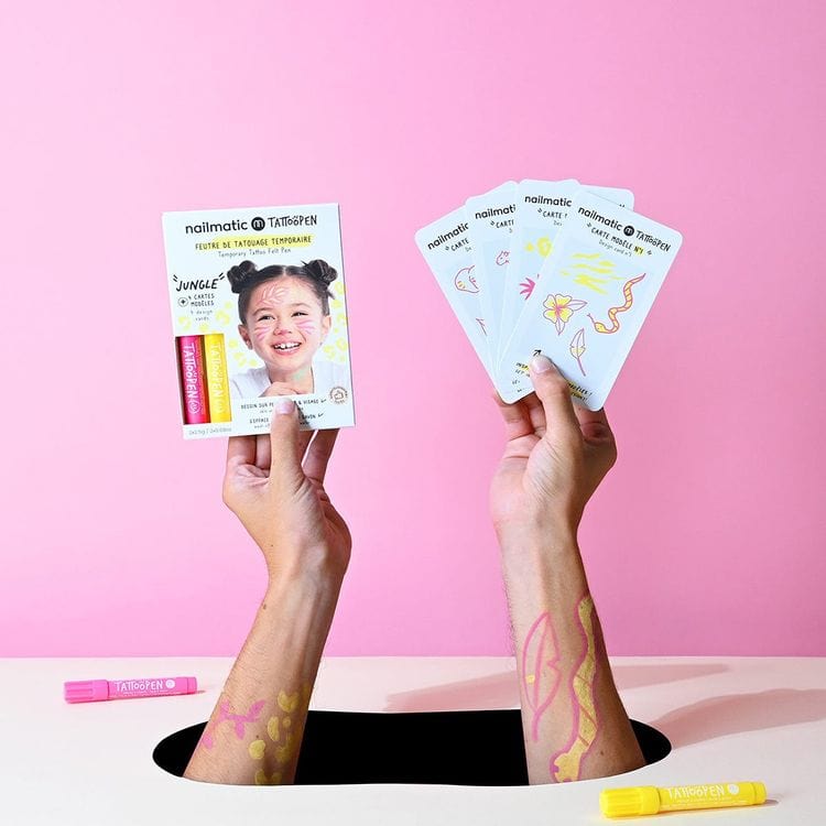 Nailmatic - Jungle Tattoo Pen Set for Kids - Trend Accessories