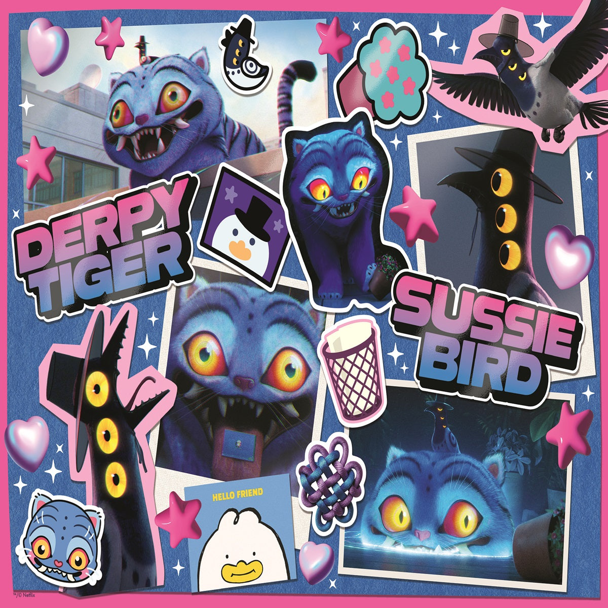 Ravensburger - K-Pop Demon Hunters Derpy and Sussie - 300 Piece XXL Jigsaw Puzzle - Puzzles