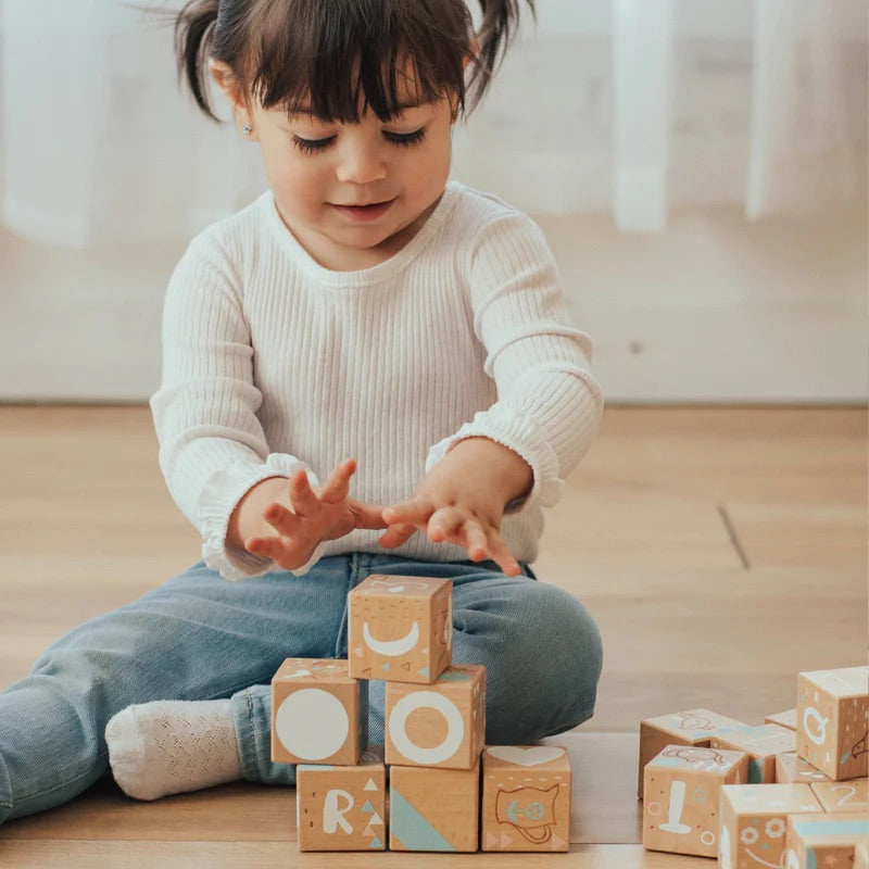 Wonder & Wise - Keepsake Etched Baby Blocks - Infants
