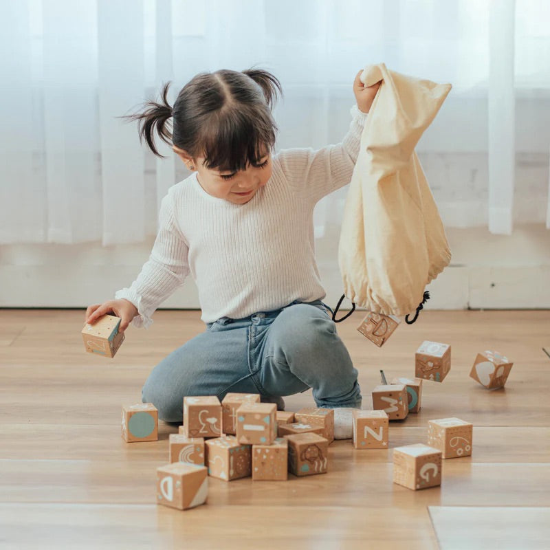 Wonder & Wise - Keepsake Etched Baby Blocks - Infants