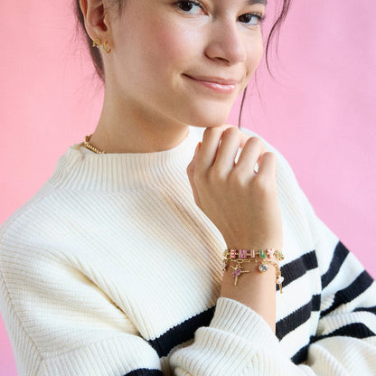 Minibar by BaubleBar - Kids' Ballet Motif Charm Bracelet - Holiday