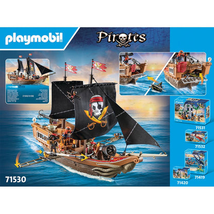 Playmobil - Large Pirate Ship Playset - Preschool