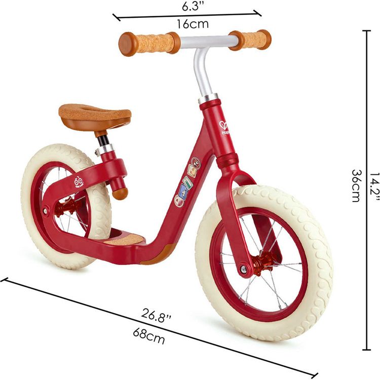 Hape - Learn to Ride Balance Bike - Red - Preschool