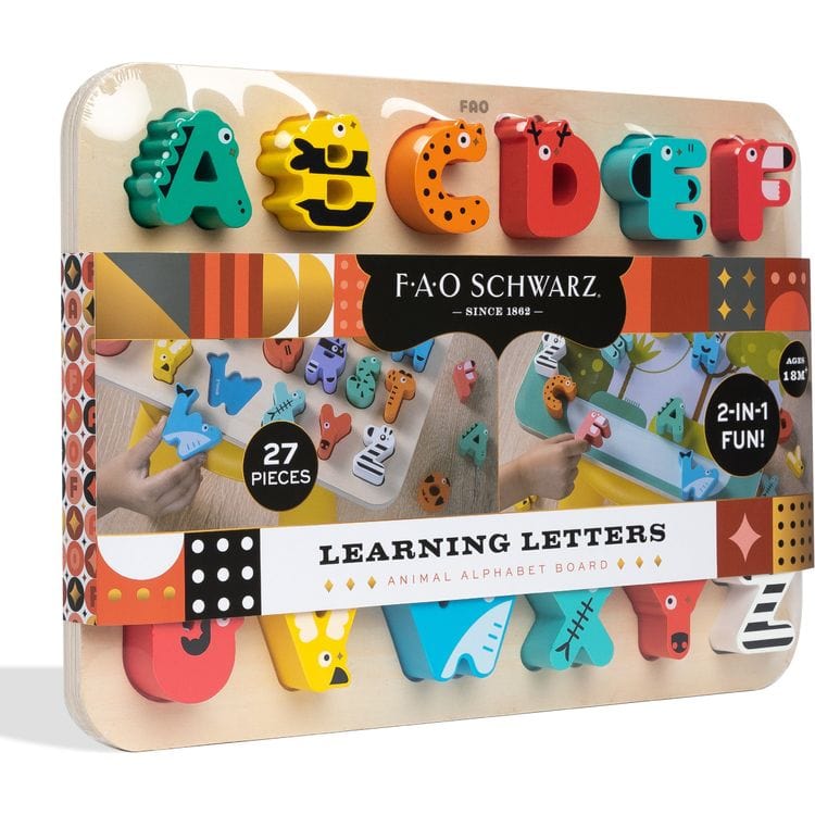 FAO Schwarz - Learning Letters Animal Alphabet Board - Preschool