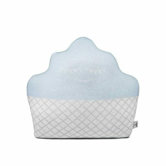Rian Tricot - Light Blue Cupcake Pillow - Room Decor
