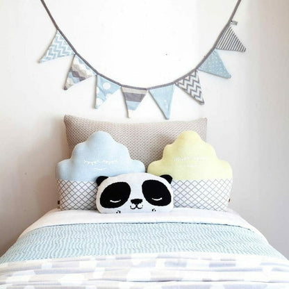 Rian Tricot - Light Blue Cupcake Pillow - Room Decor