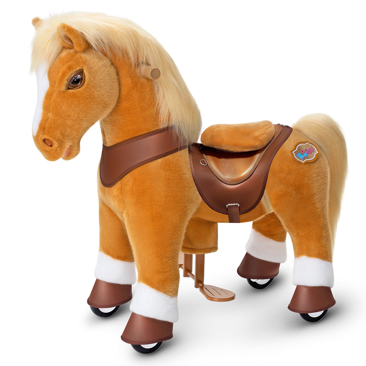 PonyCycle, Inc. - Light Brown Horse Model Y Ride on Toy - Age 3-4 Years - Preschool