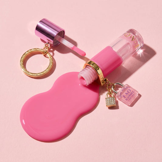 FAO Schwarz - Lip Gloss Keychain – Bubble Gum - Fashion Activity and Roleplay