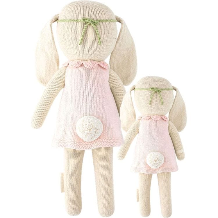 Cuddle And Kind - Little 13" Hannah the Bunny (Blush) Hand-Knit Doll - Plush
