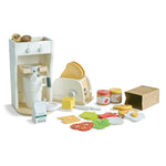Teamson Kids - Little Chef Santa Barbara Wooden Healthy Breakfast to Go - Preschool