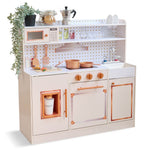 Teamson Kids - Little Chef St. Louis Wooden Play Kitchen with Sink & Ice Dispenser - Pink - Preschool