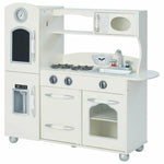 Teamson Kids - Little Chef Westchester Retro Play Kitchen - Ivory - Preschool