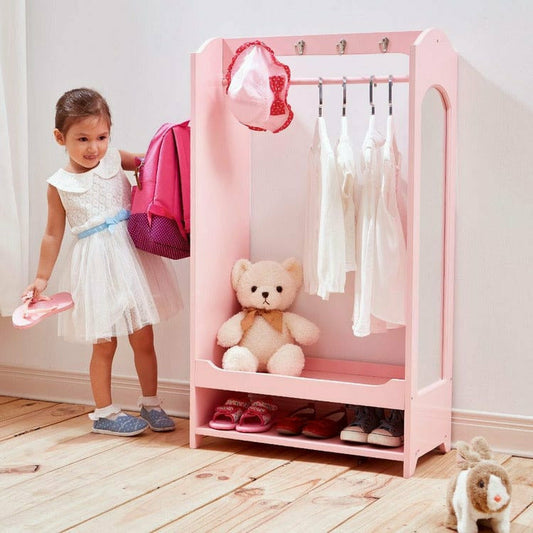 Teamson Kids - Little Princess Bella Toy Dress Up Unit - Pink - Room Decor