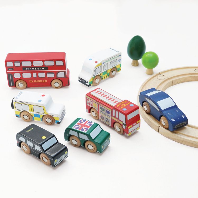 Le Toy Van - London Toy Car Set - 7 Pieces - Preschool