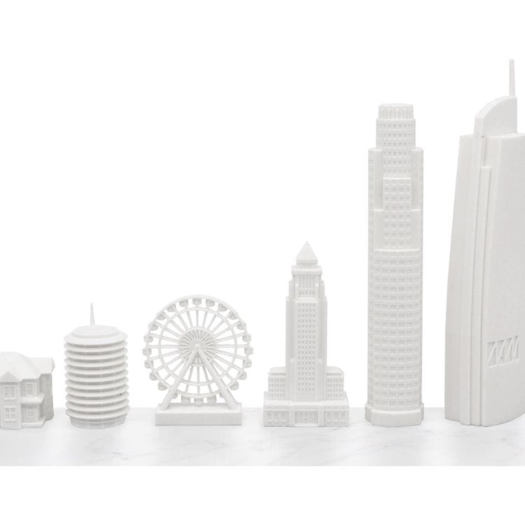 Skyline Chess - Los Angeles Edition Acrylic Chess Set with Wood Map Board - Games