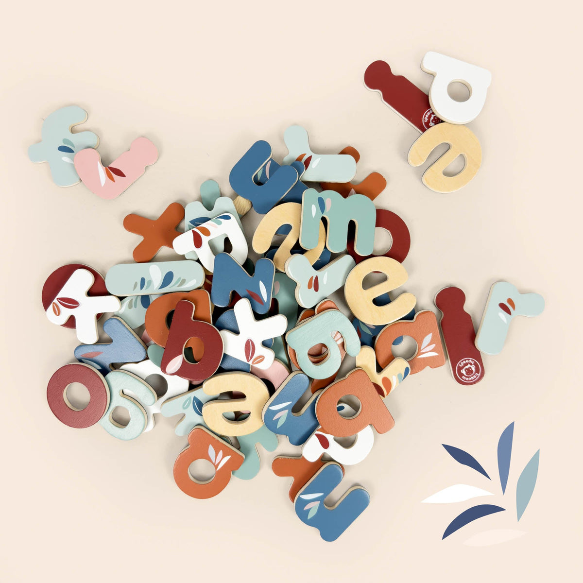 Speedy Monkey - Magnetic Letters - 60 Pieces - Preschool