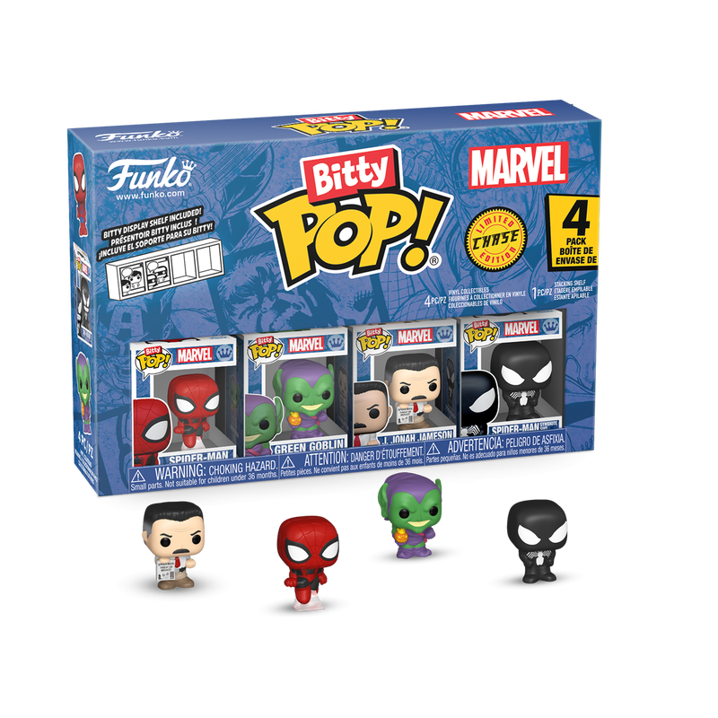 Funko - Marvel Bitty Pop! Spider-Man 4-Pack Series 1 - World of Funko