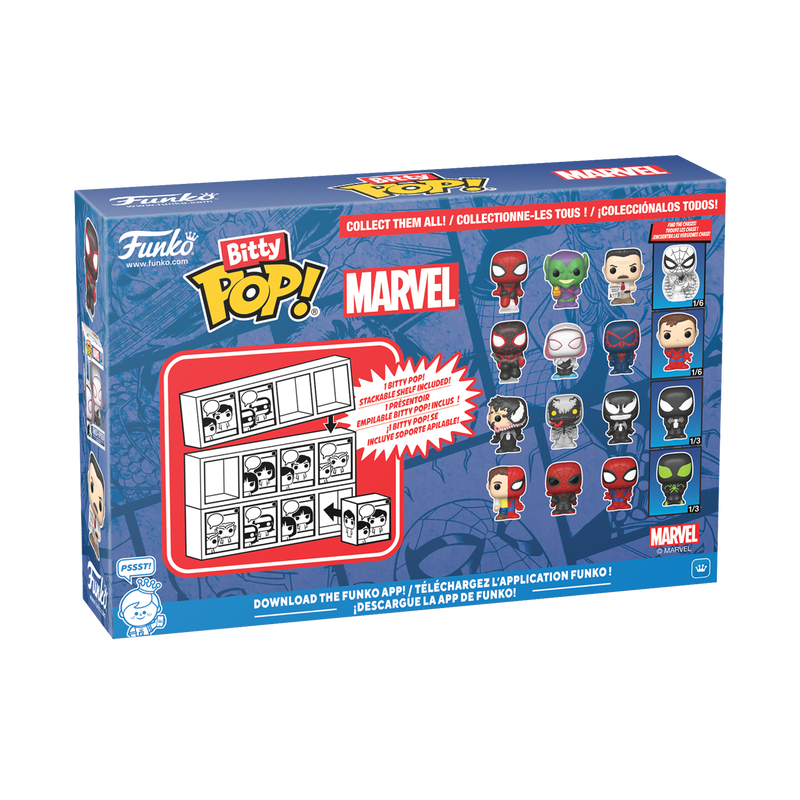 Funko - Marvel Bitty Pop! Spider-Man 4-Pack Series 1 - World of Funko