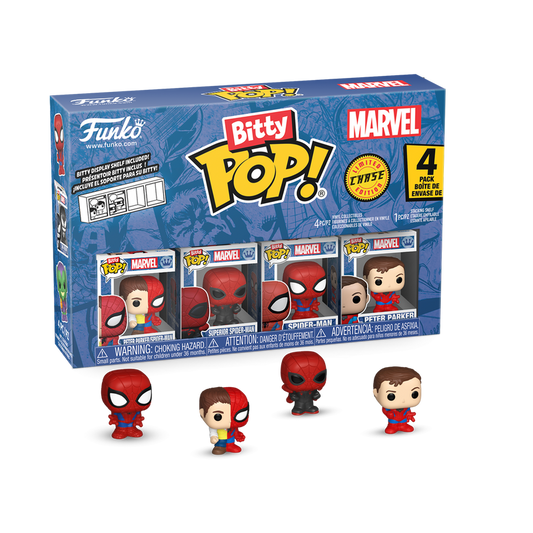 Funko - Marvel Bitty Pop! Spider-Man 4-Pack Series 4 - World of Funko