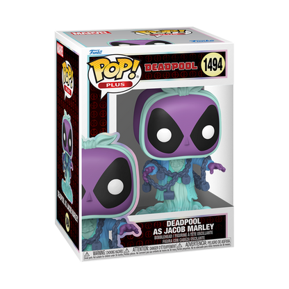 Funko - Marvel Pop! Plus Deadpool as Jacob Marley - World of Funko