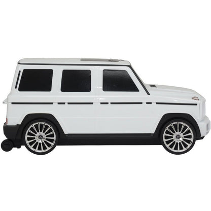 Best Ride on Cars - Mercedes G Class Suitcase - White - Outdoor