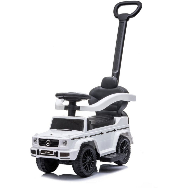 Best Ride on Cars - Mercedes G-Wagon 3 In 1 Push Car - White - Outdoor