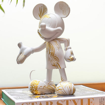 Leblon Delienne - Mickey Mouse 12" Star Style Martyn Lawrence Bullard Figurine - White & Gold - Collectibles