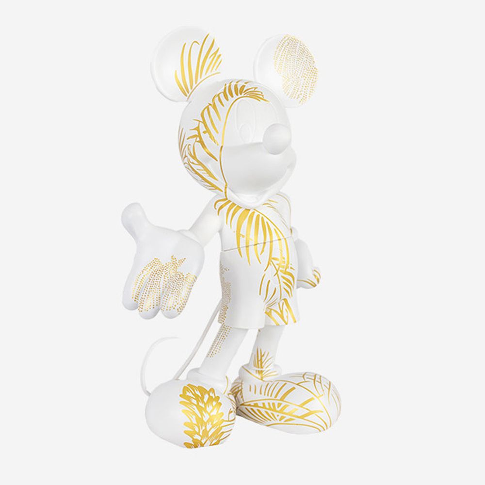 Leblon Delienne - Mickey Mouse 12" Star Style Martyn Lawrence Bullard Figurine - White & Gold - Collectibles