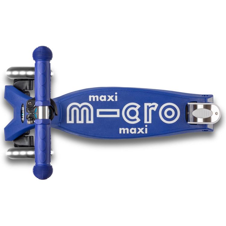 Micro Kickboard - Micro Maxi LED Scooter - Blue/White - Outdoor