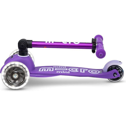 Micro Kickboard - Micro Mini Foldable LED Scooter - Purple - Outdoor