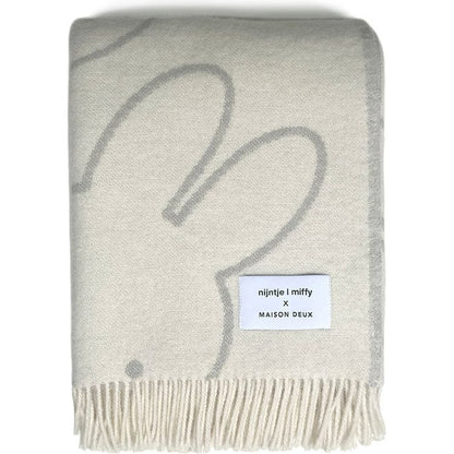 Maison Deux - Miffy Blanket - Cloud White/Grey - Room Decor