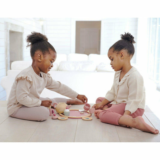 Tender Leaf Toys - Mini Chef Wooden Birdie Tea Set - Preschool