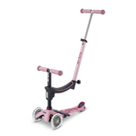 Micro Kickboard - Mini Deluxe Rock & Go LED Scooter - Dusty Rose - Outdoor