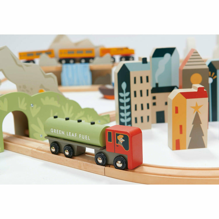 Tender Leaf Toys - Mountain View Train Set - Preschool