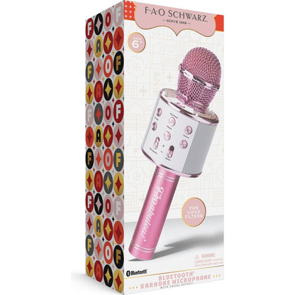 FAO Schwarz - Musical Microphone Rhinestone Bluetooth Broadcaster - Music