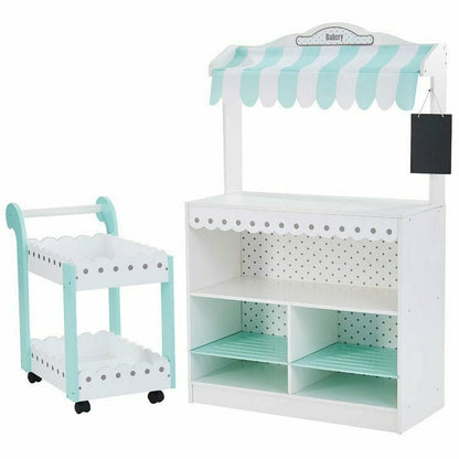 Teamson Kids - My Dream Bakery Shop Dessert Stand - White/Mint - Preschool