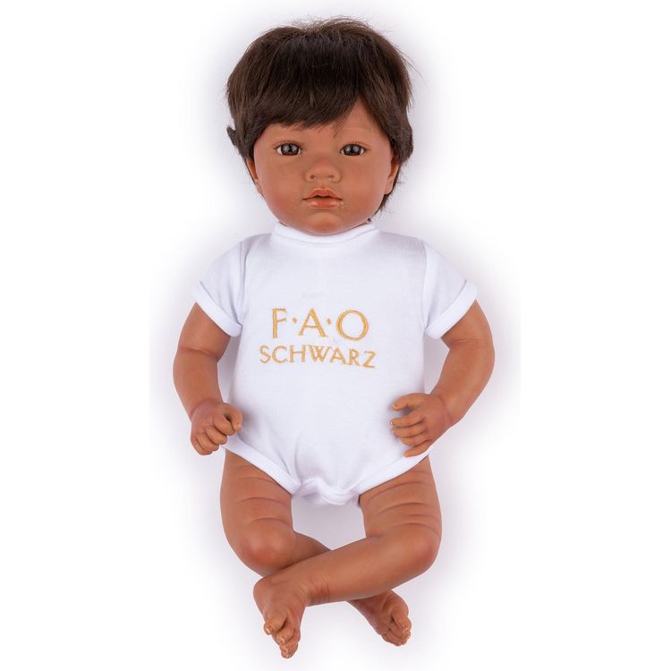 FAO Schwarz - My FAO Doll - Olive Skin with Brown Hair & Brown Eyes - My FAO Doll