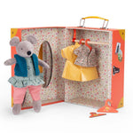Moulin Roty - Nini Doll with Little Wardrobe Suitcase - The Big Family - Dolls