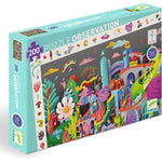 Djeco - Observation 200 Piece Puzzle - Crazy Town - Puzzles
