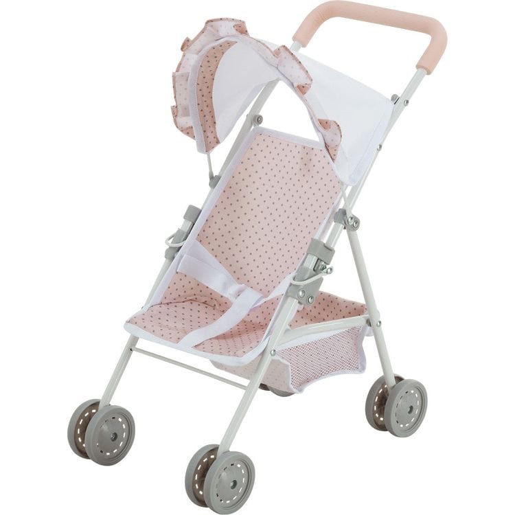 Teamson Kids - Olivia's Little World Polka Dot Princess Baby Doll 3 Piece Nursery Set - Pink - Dolls