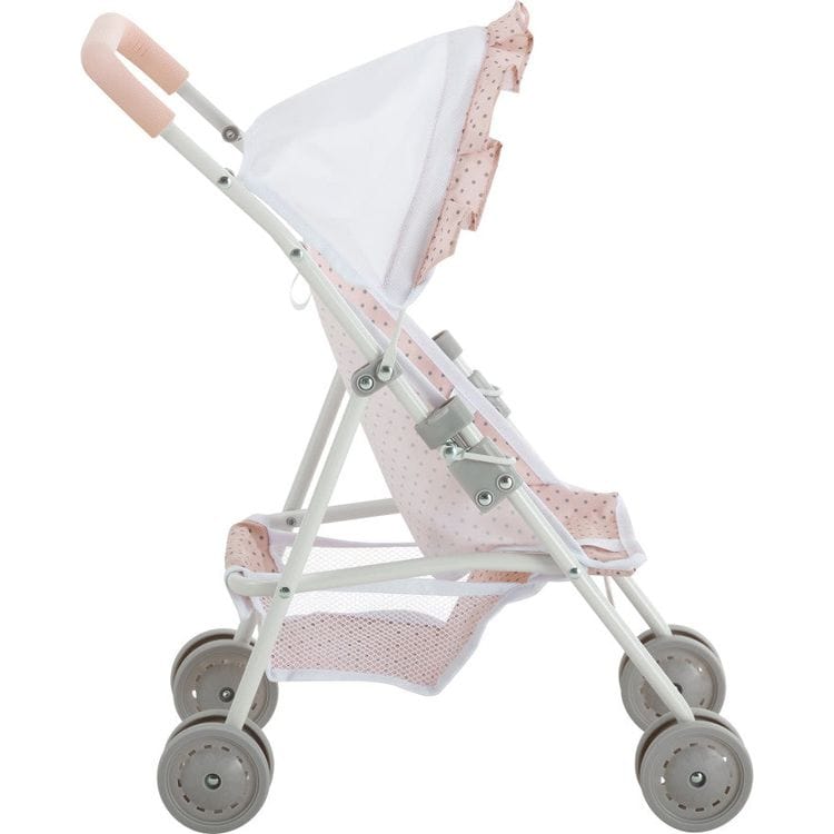 Teamson Kids - Olivia's Little World Polka Dot Princess Baby Doll 3 Piece Nursery Set - Pink - Dolls